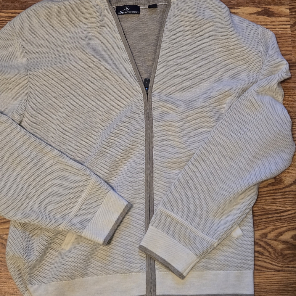 Hart Schaffner Marx Light Gray Cardigan